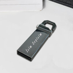Kendin Tasarla Black Metal Usb Flash Bellek | 32 Gb